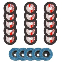 

15pcs 75mm Cutting Discs +5pcs Flat Flap Discs Grinding Wheel For Angle Grinder For Cutting Polishing Ceramic Tile Wood Stone