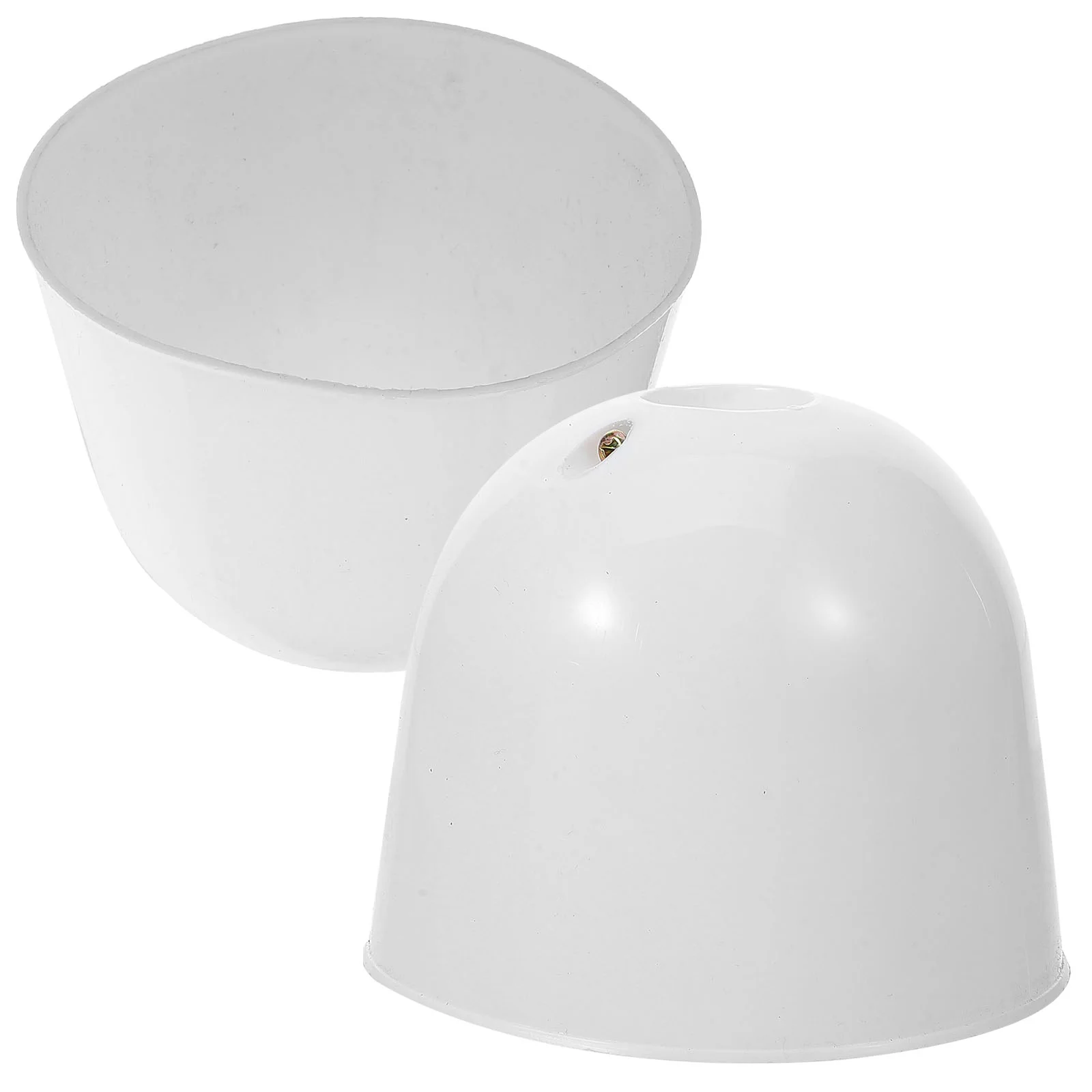 

2 Pcs Ceiling Fan Dust Cover Bottom Canopy Home Decoration White Parts for Fans Accessories Pendant Kit