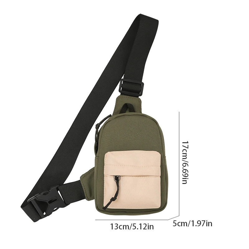 Multi functional casual men's chest bag, mobile phone bag, outdoor travel shoulder bag