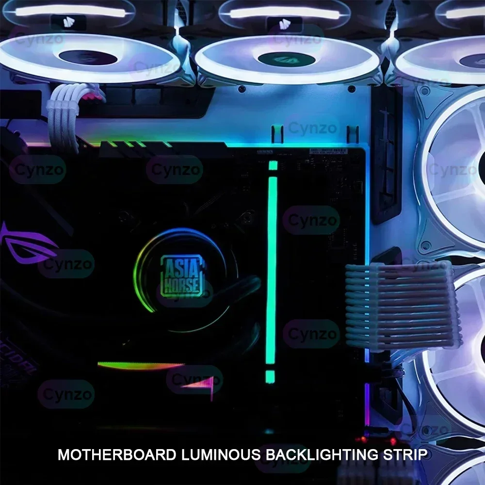 ARGB Motherboard IO Atmosphere Backlight AURA SYNC Computer Host Illuminated ATX MATX Decorative Desktop Backboard Strip pc backplate