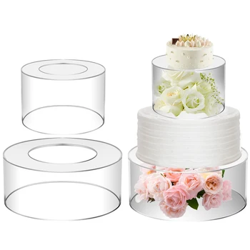Clear Acrylic Fillable Cake Stand Set 1