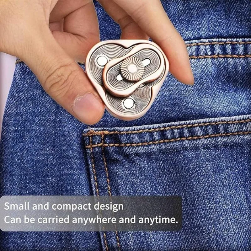 Metal Fidget Slider Toy Triangle Spin Card Push EDC Toy Sensory Fun Office Desk Relief Anxiety Adult Ideal Gift fidget toy sensory fidget toy anti stress toy finger sensory toy