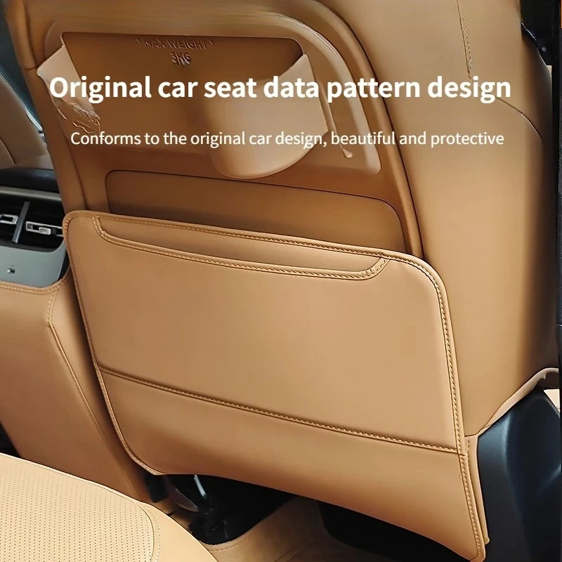 Chery ICAUR ICAR V27 자동차 가죽 시트 백 안티 킥 매트 안티 스크래치 방지 더러운 방지 보호 패드 자동차 인테리어 액세서리