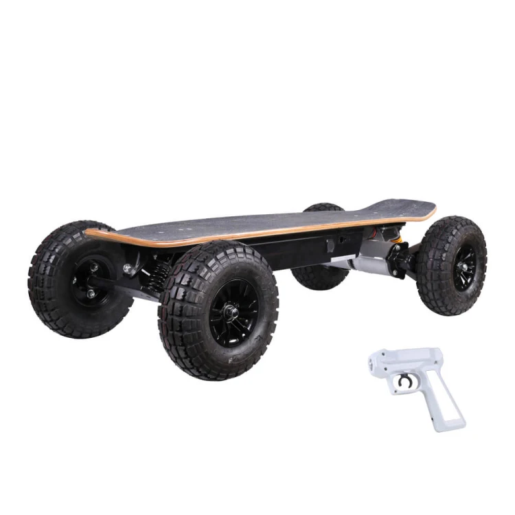 

High Speed 4WD Battery Powered Dual ESC Electric Engine Skateboard Longboard For Sale