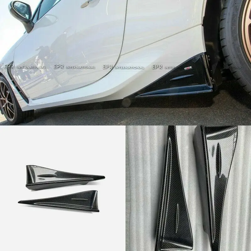 

For Subaru BRZ ZD8 STI-Type Side Under Spoiler Addon Spats Bodykits Carbon Fiber Trim Body Kit