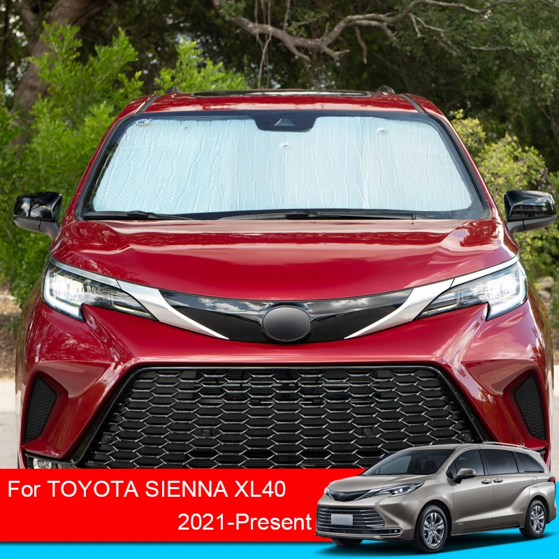 

Car Sunshades UV Protection Cover For Toyota Sienna XL40 2021-2025Side Window Curtain Sun Shade Visor Windshield Cat Accessories