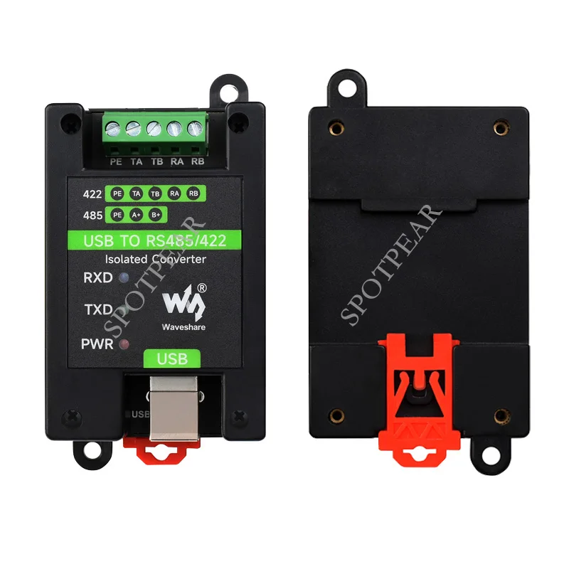 Conversor Isolado de Grau Industrial Usb para Rs485 422 Suporte de Proteção Múltipla Montagem na Parede e Montagem em Trilho - Imagem 3