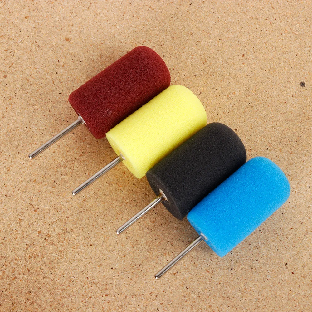 1Pc Metal Car Wheel Sponge Colorful Polishing Pad Cone Round Hub Polish Buffing Shank Foam Practical Auto Clean Accessories
