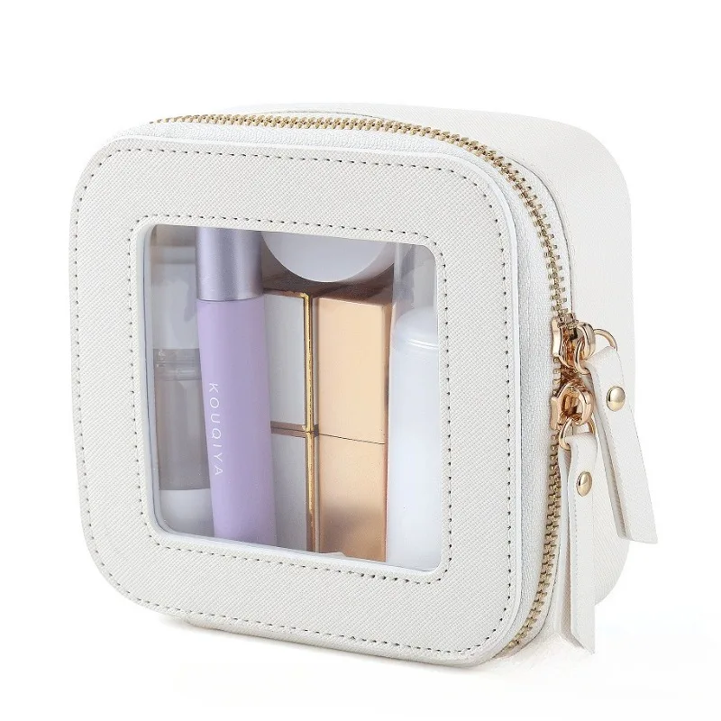 Transparent Mini Makeup for Cute Clear Pouch Waterproof Travel Grooming and Makeup Bag Portable and Compact Makeup Storage Box