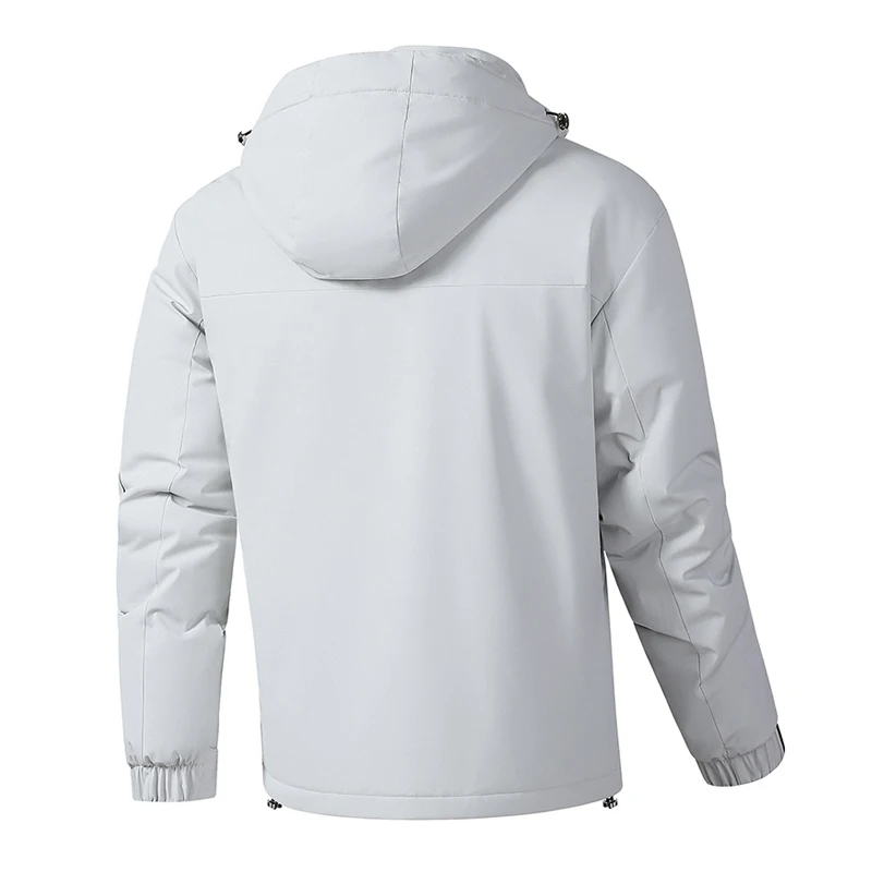Winter Men Outdoor Windproof Sport Jackets Coats Man Loose Casual Detachable Hat Jacket Male Jogger Streetwear Windbreaker Parka 3