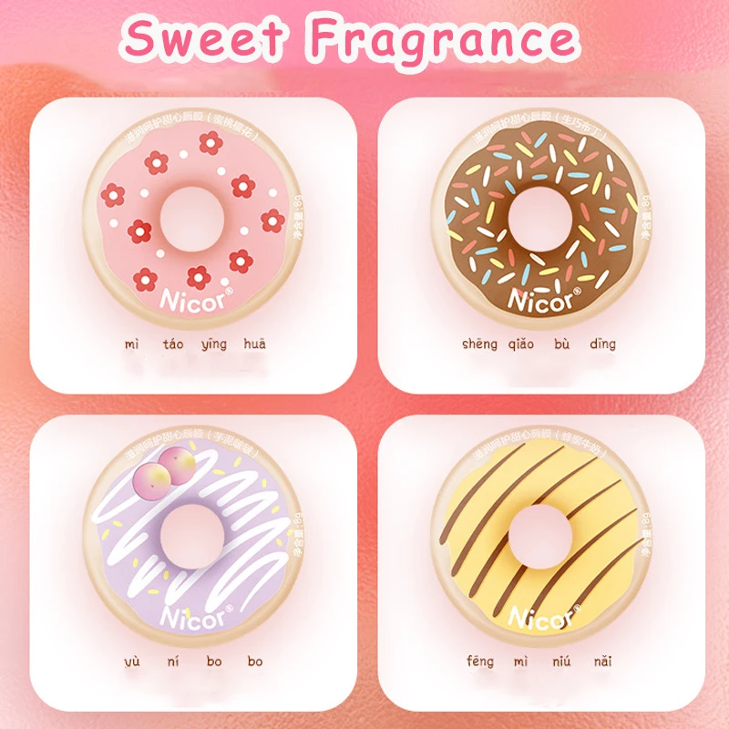 Donut Lip Gloss Lip Balm Women Cosmetics