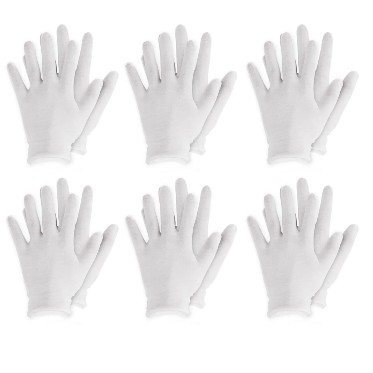 Reusable Cotton Gloves Elastic Soft Gloves Dry Hand Moisturizing Cosmetic Eczema Hand Spa Coin Jewelry Inspection cotton gloves