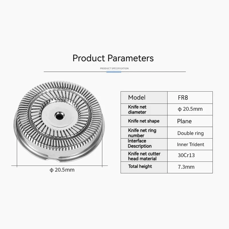 barbeador eletrico cabeca pecas lamina malha giratorio fr8 05