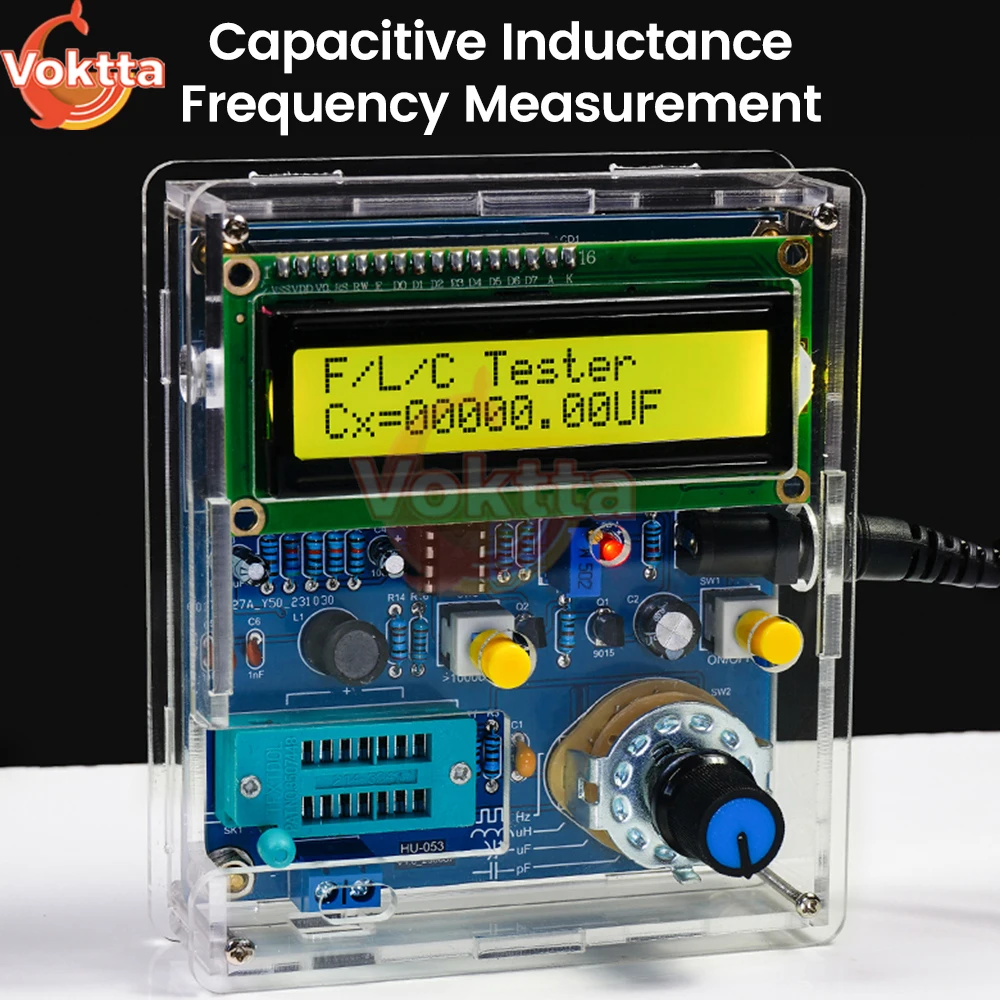 DC5V LCD Frequency Meter USB Transistor Tester DIY Kits High Precision Digital Inductance and Capacitance Measuring Instrument 3