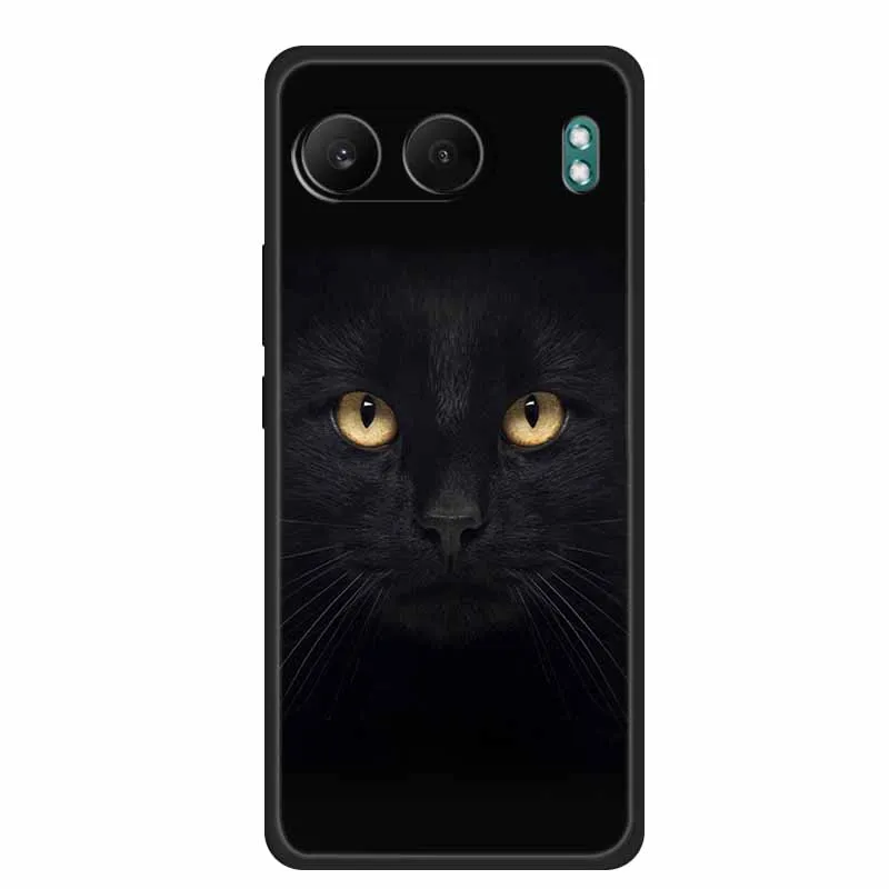 Charming Cat Design Soft TPU Phone Case with Bumper Protection