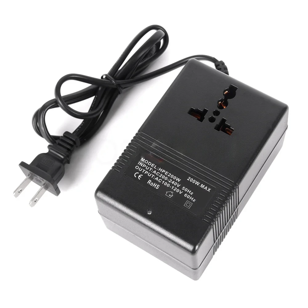 Voltage Converter EU/US/UK Plug Inverter 200W 300W 220V To 110V Step Down 110V To 220V Travel Adapter
