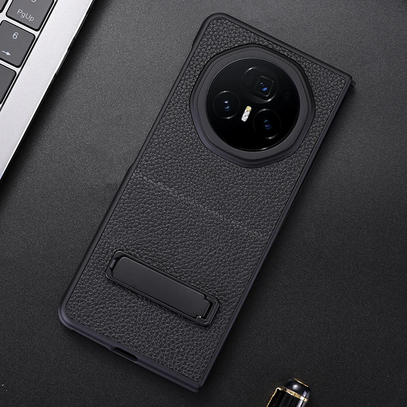 Premium PU Leather Case with Hard Plastic Kickstand
