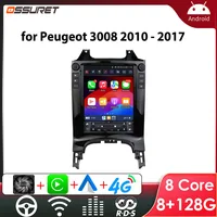 Autoradio Android 9.7 pouces pour Peugeot 3008 5008 2010-2017 autoradio GPS Carplay Android Auto multimédia lecteur Intelligent WIFI 1