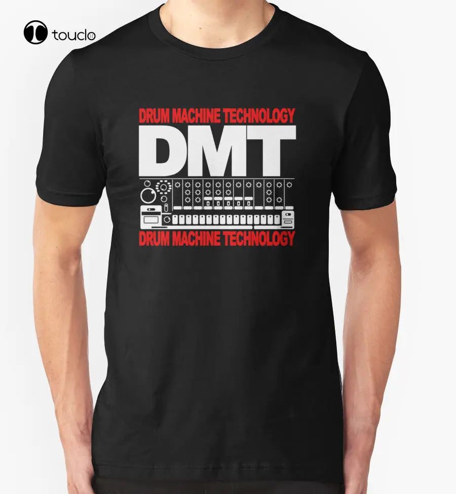 

Горячая Распродажа 100% хлопок Dmt футболка барабанная машина технология Dj Rave музыка фестиваль футболка на заказ aldult подростковый унисекс