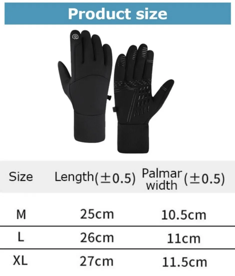 Winter Gloves Waterproof Thermal Sport Glove for Men Women for Running Cycling Driving Ski Hiking Warm Glove for Work 6