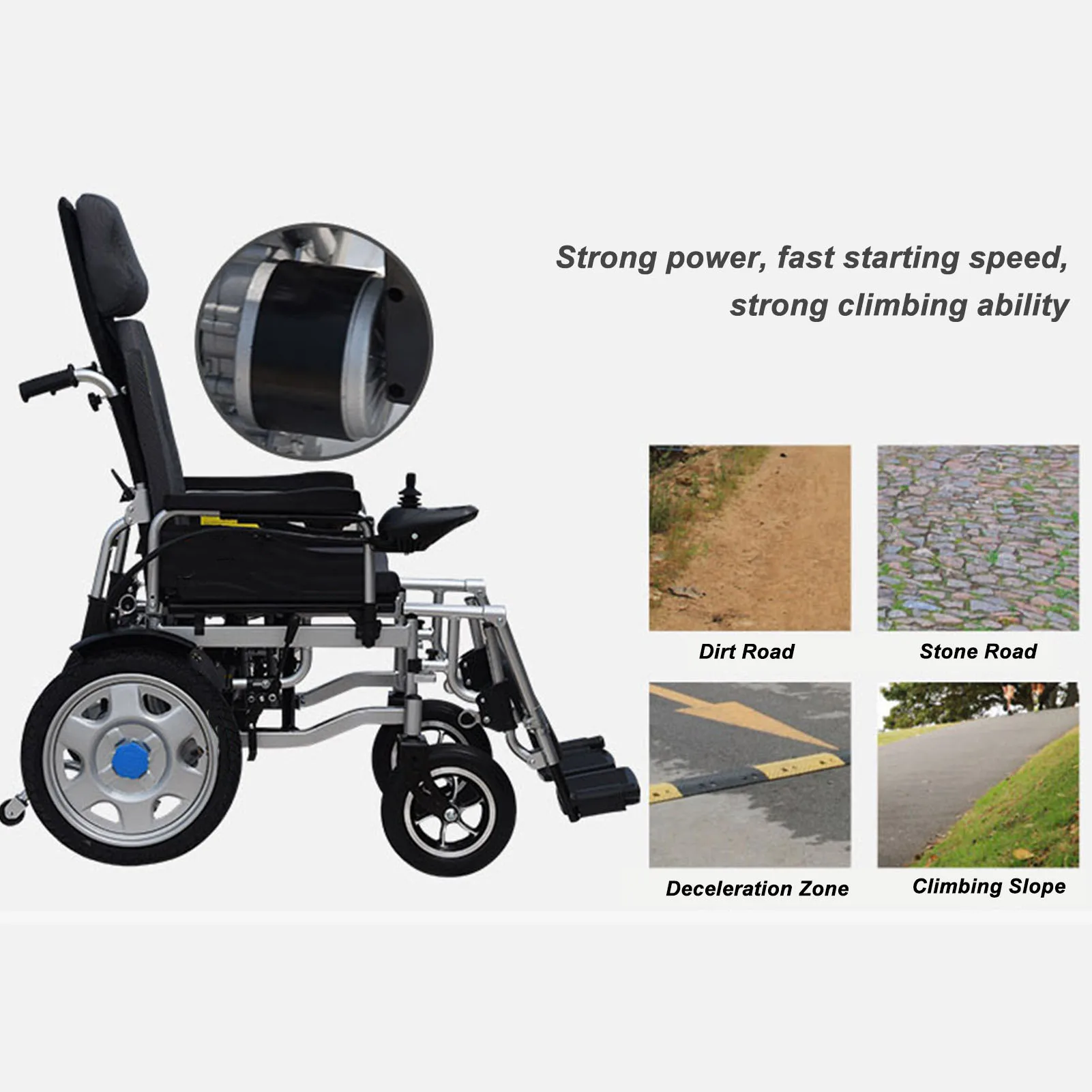 Electric Joystick Controller Smoothly Speed Changing Wheel Chair Joystick Controller 45A DC24V Perfect Fit for Replacement 5
