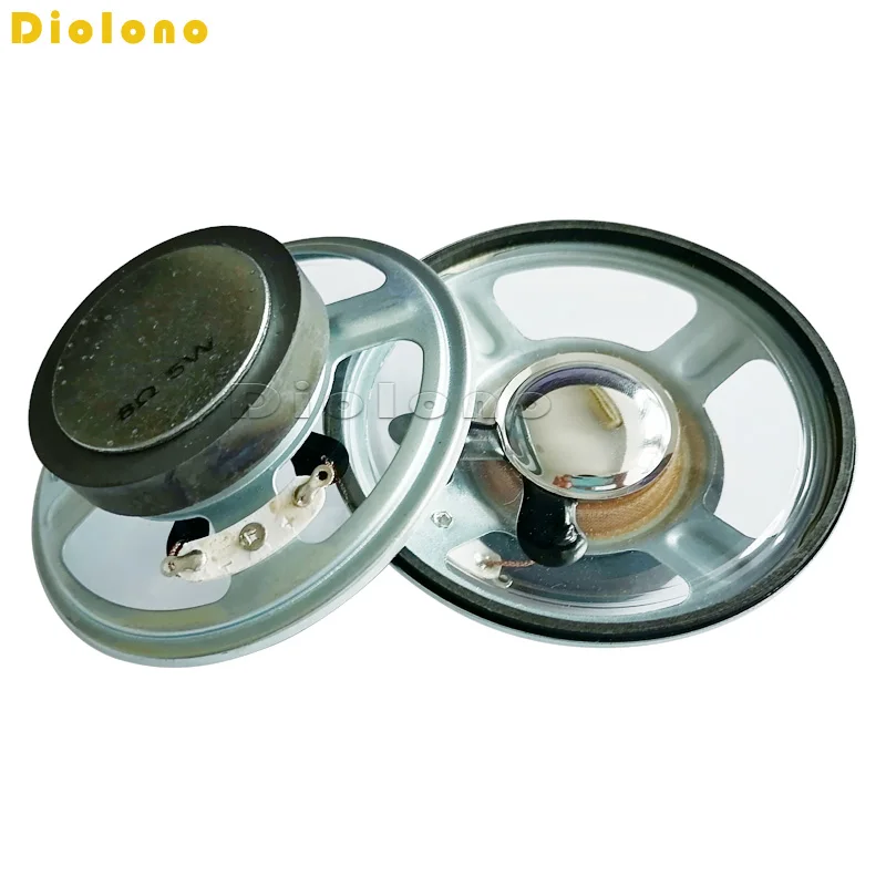 8 Ohm 5W Loudspeaker 76MM 3inch Round Speaker Waterproof Clear Cone Paper Bright Cap 45MM External Magnetic Height 24MM