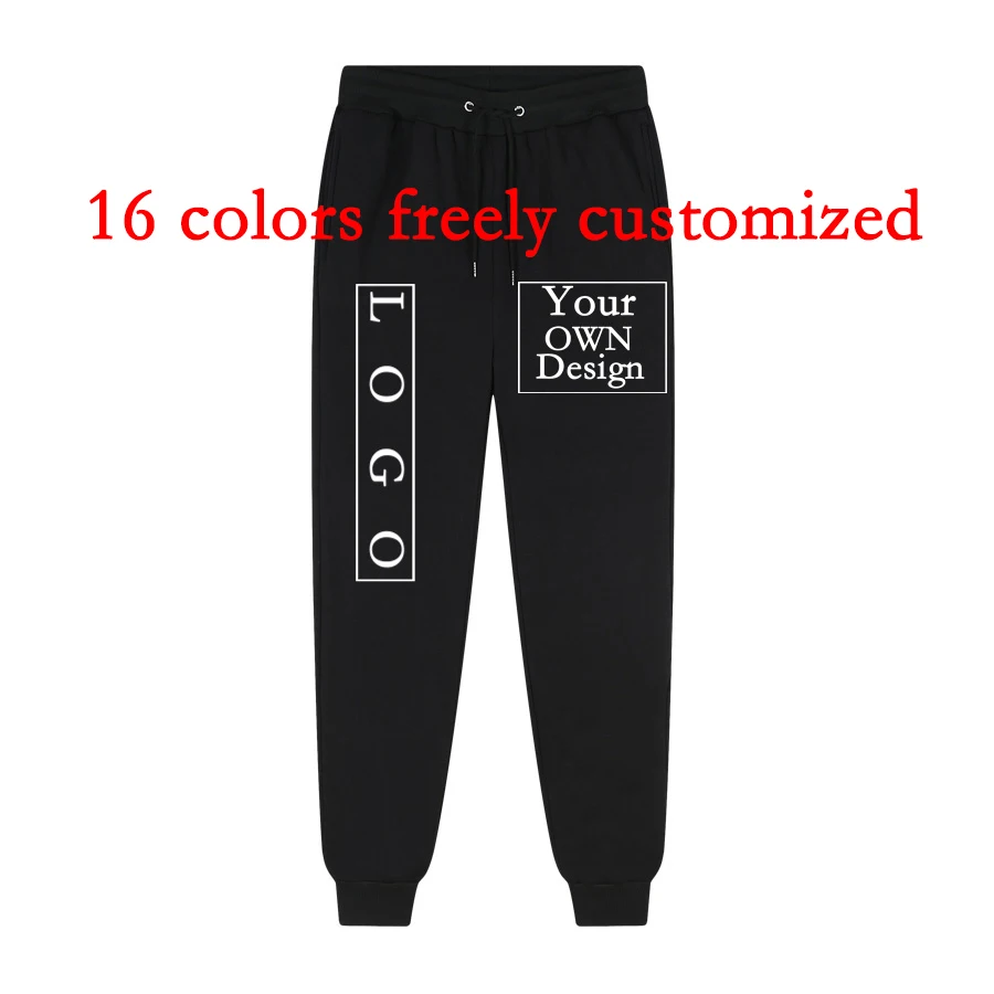 

Your OWN Design Brand Logo/Picture Custom Men Women DIY Plush Pants Sweatpants Casual Pants 16 Color Loose Fashion New 2022