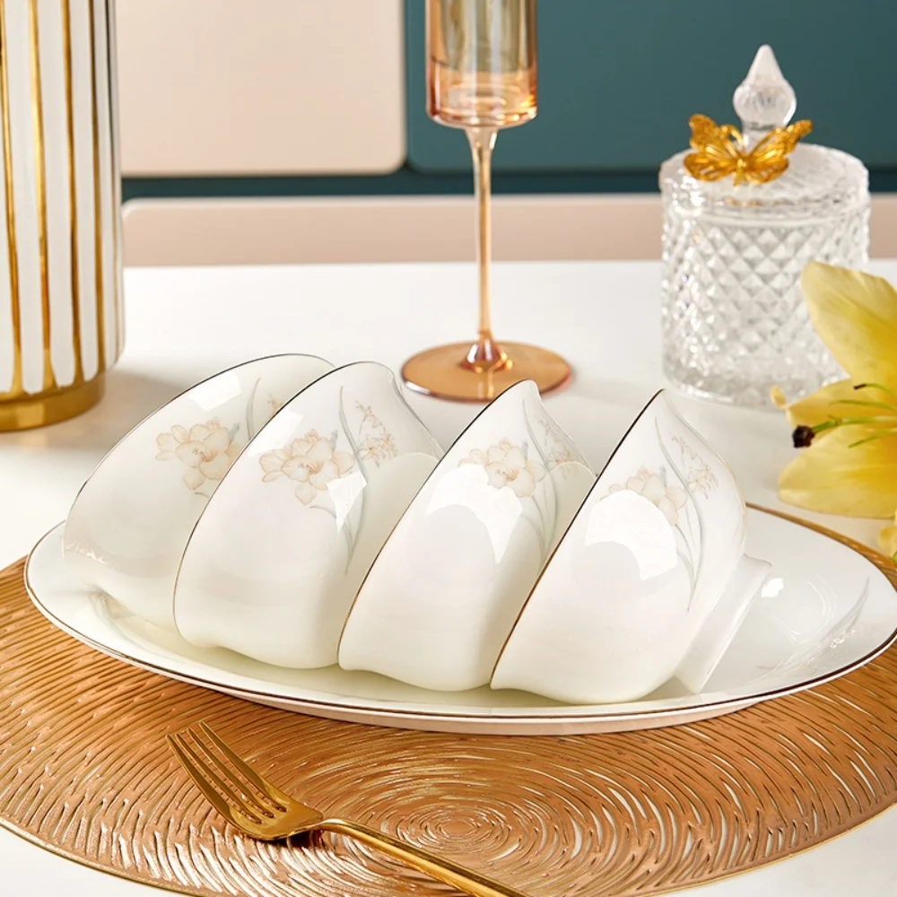 Bone Porcelain Tableware Sets 5