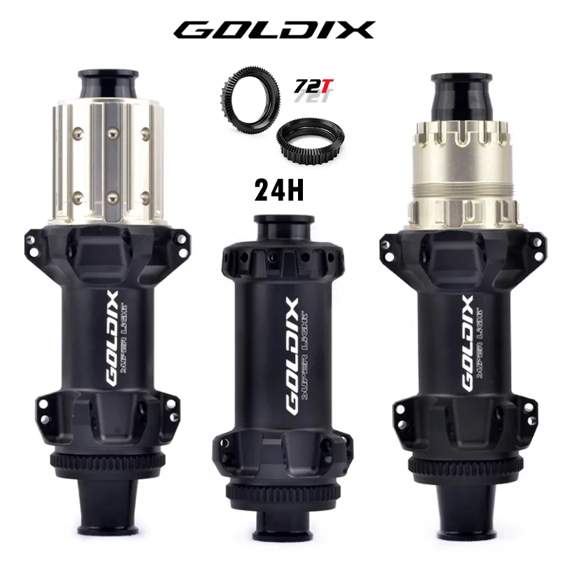 Goldix R160 Super Light Road Hub Center Lock Disc Straight Pull 24H Ratchet 72T Xd Class Bike Hub Per Shimano 11 12 Velocità