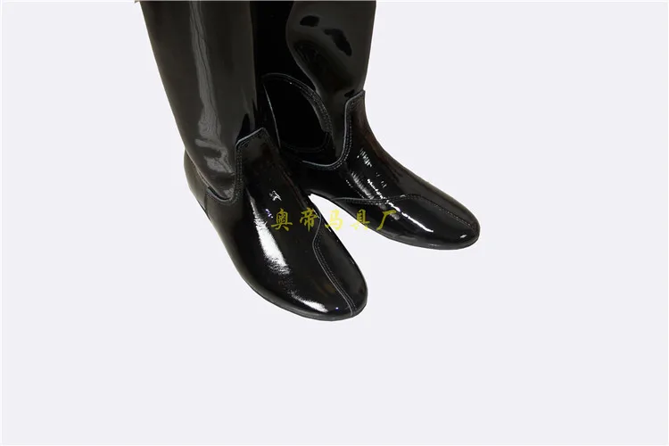 Aoud Saddley Horse Riding Boots Patent Leather Dressage boots Equestrian Boots High Quality Back Zipper Shoes Unisex