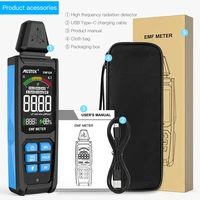 Brand Electromagnetic Field Radiation Detector 30Mhz~8GHz High Frequency Radiometer Hygrometer Thermometer EMF Meter Buzzer 1