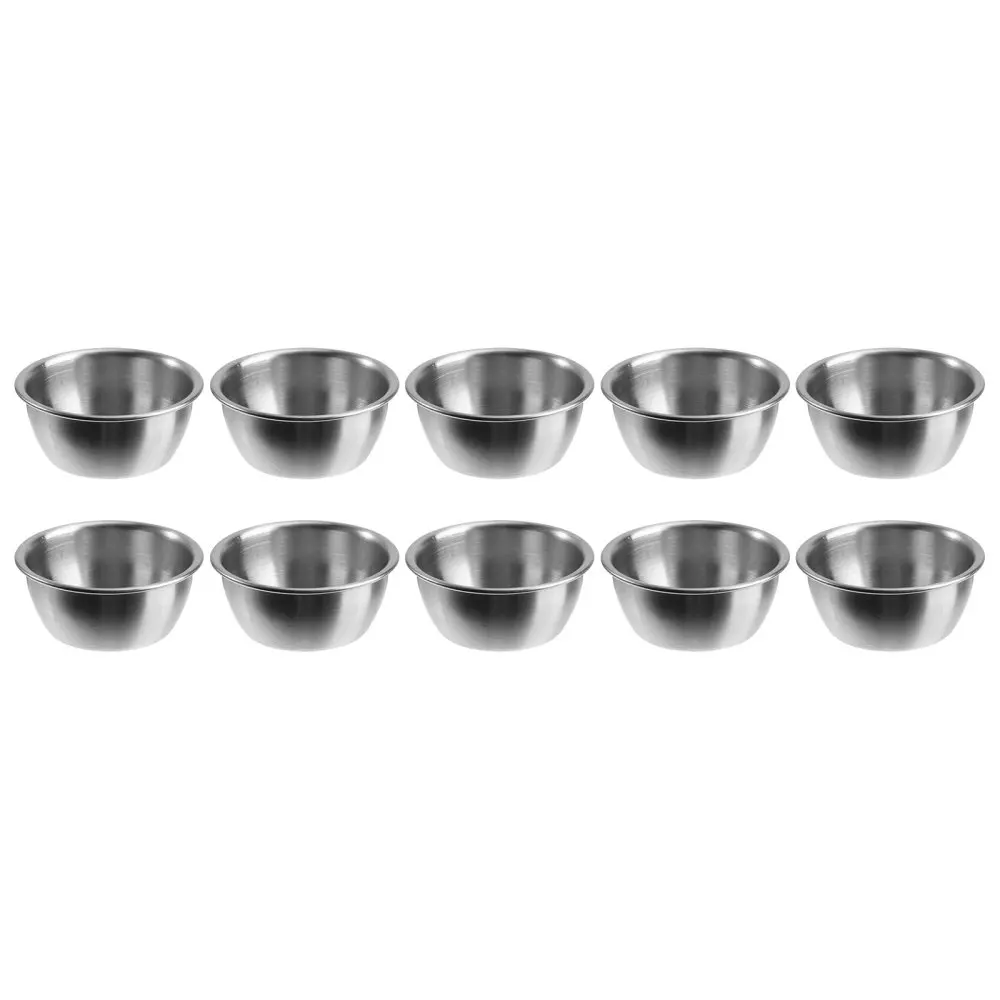 10pcs Sauce Cups Stainless Steel Sauce Containers Restaurant Tomato