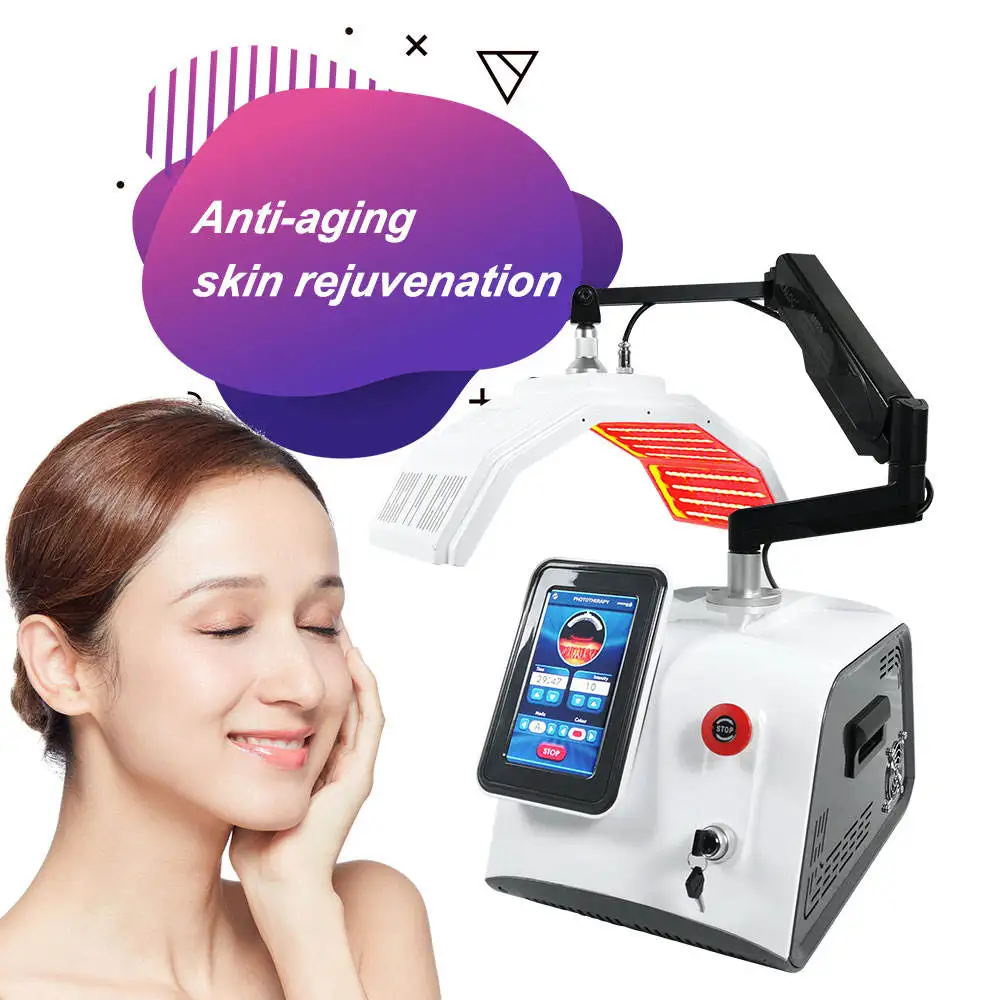 

Professional 7 Colors PDT Led Mask Facial Red Light Therapy Skin Rejuvenation Acne Remover Whiting Beauty Machine