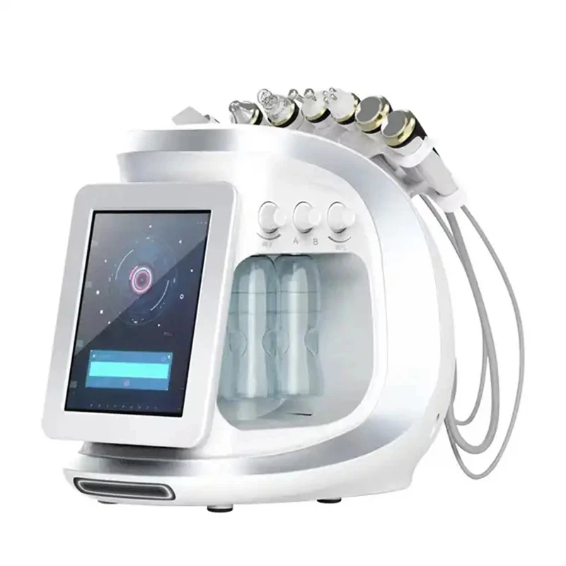 2024 New Water Dermabrasion Oxygen Ice Blue Smart Jet Aqua Peel Small Bubble Skin Cleansing Device Facial Machine