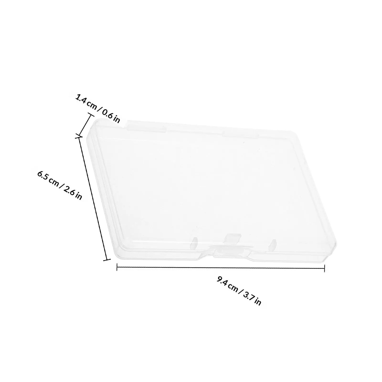 8Pcs 플라스틱 투명한 명함 홀더 클리어 카드 보관 상자 신용 카드 놀이용 휴대용 케이스