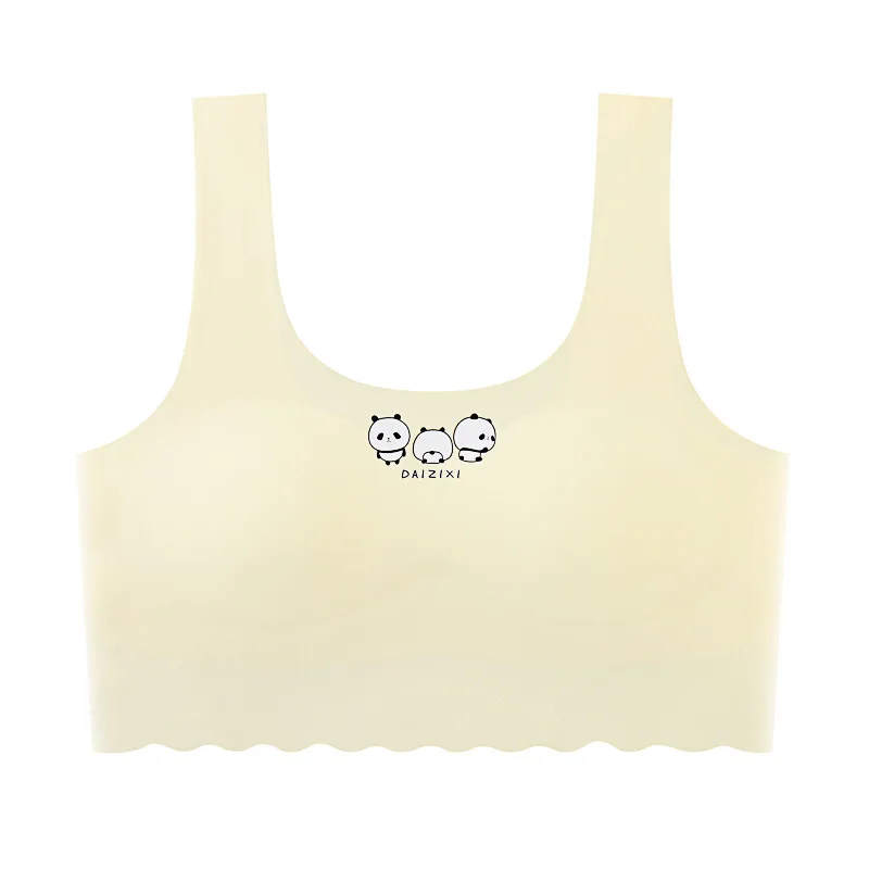 Teenage Girls' ice Silk Seamless Bra Comfortable Underwear For Junior And High School Girls Undergarment For Girls In Puberty seamless bra