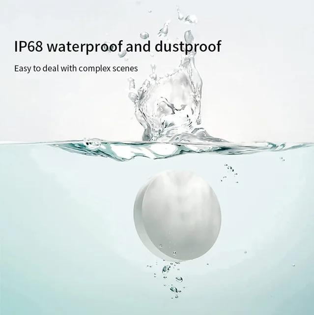 Tuya Zigbee 2mqtt Water Immersion Sensor Smart Life Leakage Sensor Water Linkage Alarm App Remote Monitoring Water Leak Detector 5