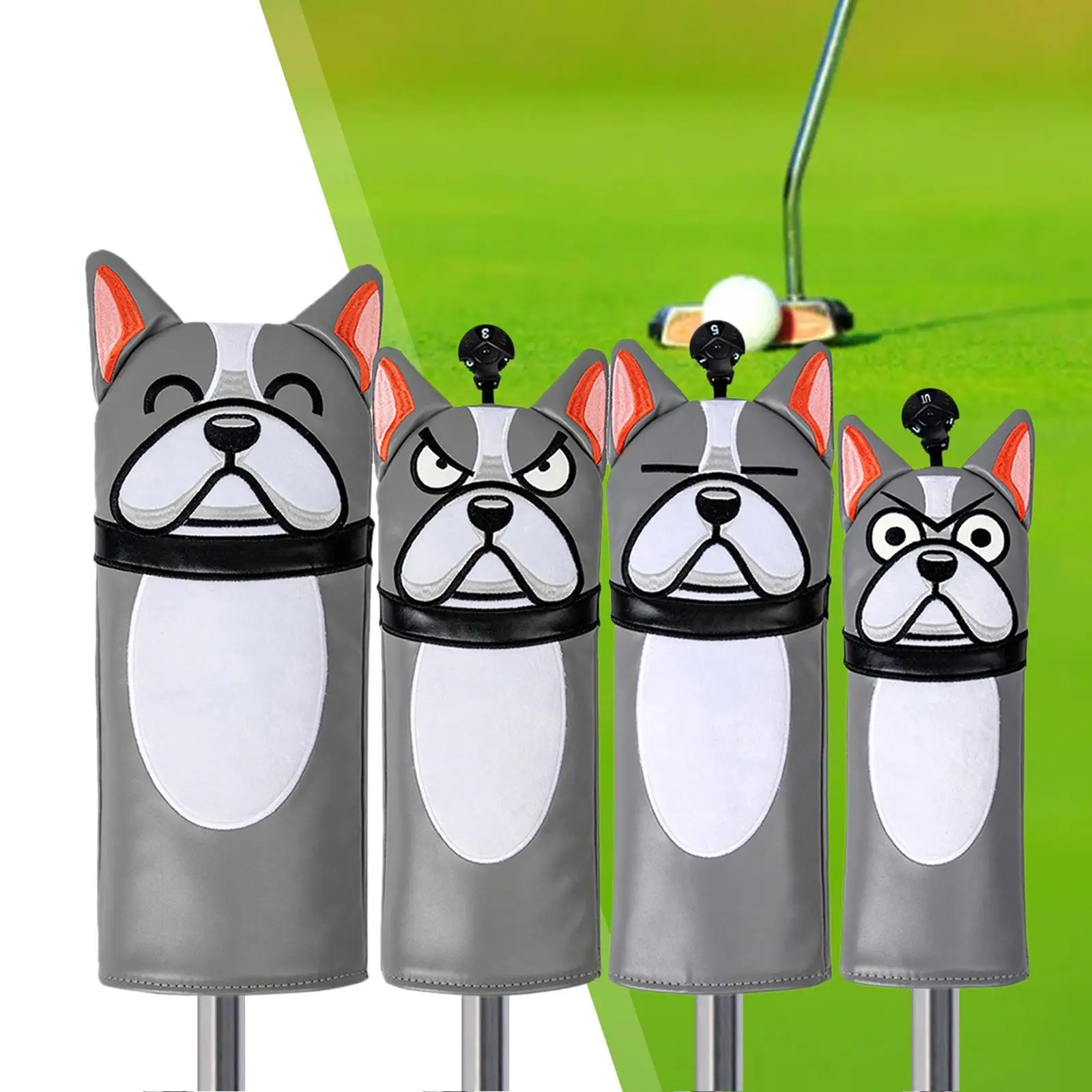 

Golf Club Headcovers Compact Protection Guard Trainer Golf Wood Head Covers
