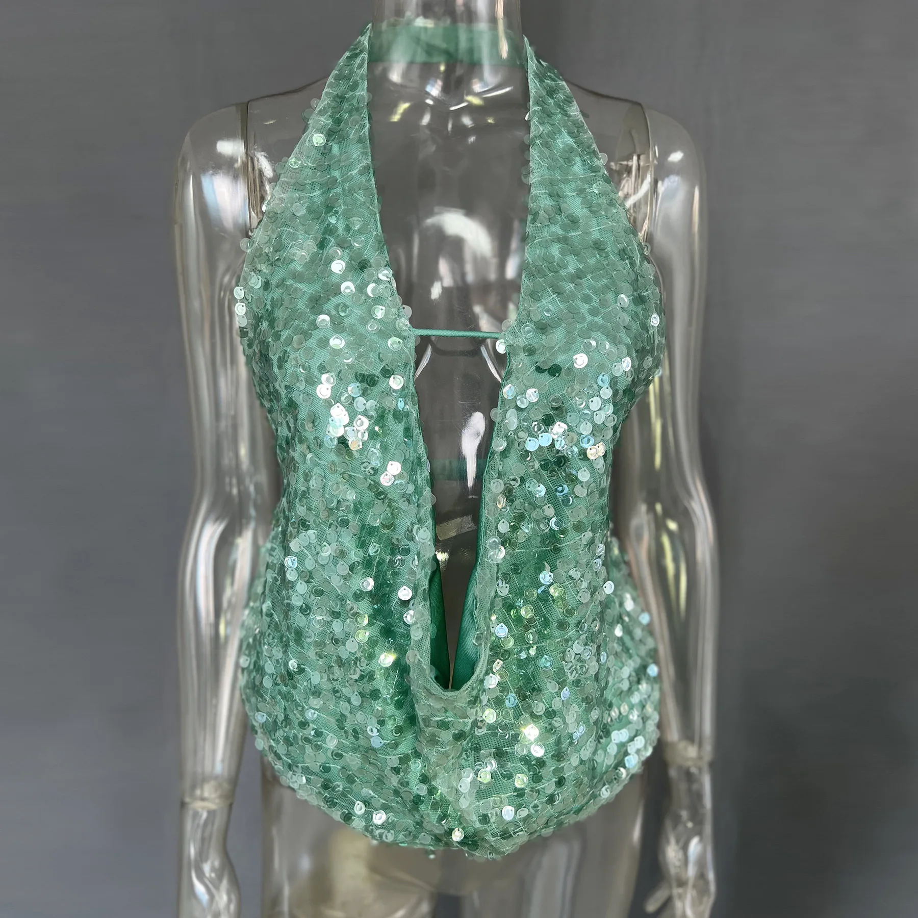 Sequined Sleeveless Vest for Ladies Summer Party
