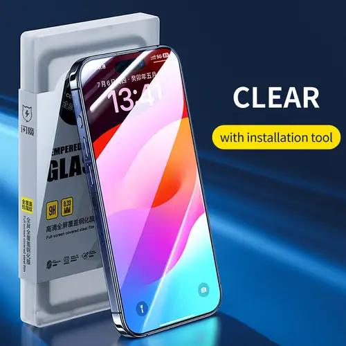 SmartDevil Full Cover Tempered Glass for iPhone 17 17Pro Max 16ProMax 16Pro Screen Protector for iPhone 15Pro HD Anti-blue Light - Image 7