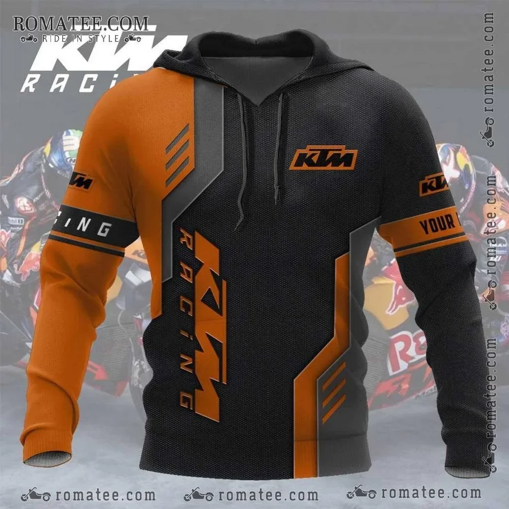 Long Sleeves Comfortable Warm Off-Road Motorcycle Riding Adult Sport Hoodies New Style 3D Printed Pattern Fashion KTM Hoodies