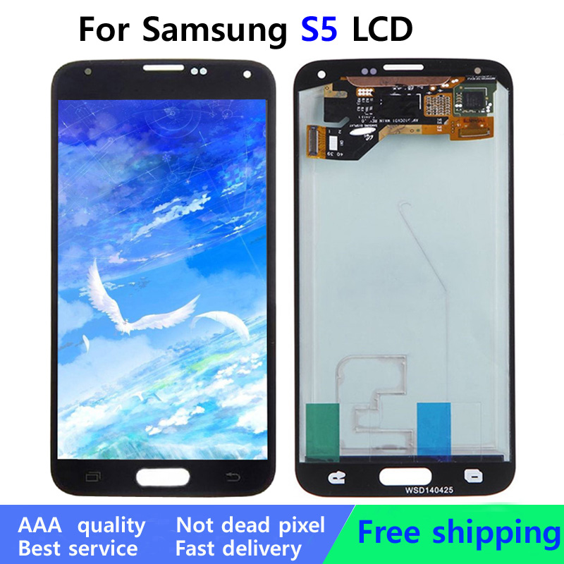 100% Tested Original Display For Samsung Galaxy S5 G900 G900f Lcd Display Touch Screen Digitizer Assembly For Samsung S5 Lcd - Mobile Phone Lcd Screens