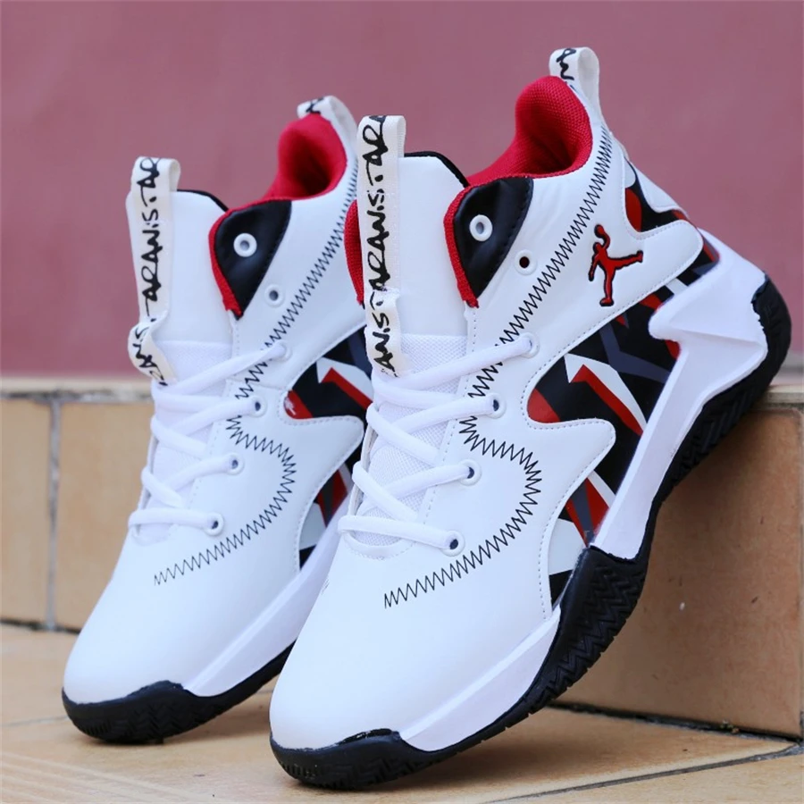 New Men's Casual Outdoor Sports Sneakers Basketball Shoes for Men Cushioning Basketball Sneakers Breathable Athletic Boots