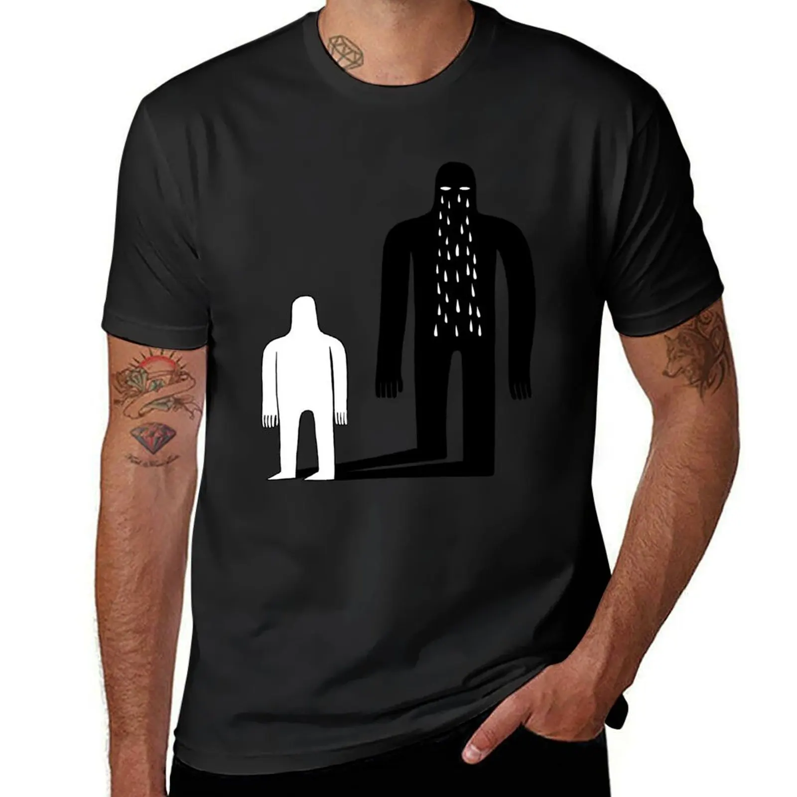 

Shadow T-Shirt vintage summer top men clothing