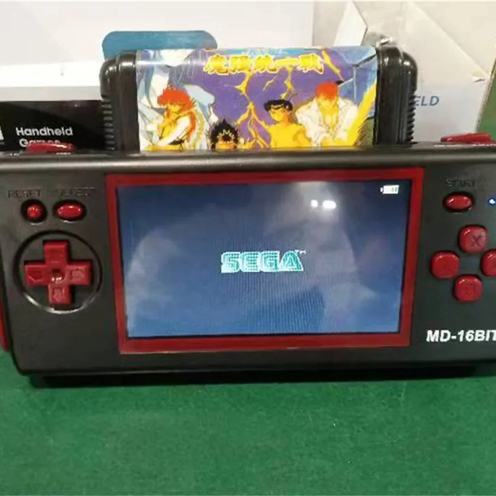 Портативный игровой ретро-консоль, 4,3 дюйма, MD 16 бит, HDMI TV, аркадная консоль, 2 игрока, беспроводные have118games, поддержка игровой карты