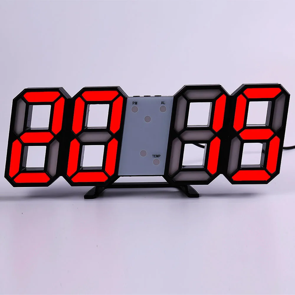 Nordic Wall Clock LED Table Clock Digital Alarm Clocks Date Temperature Home Decoration Creative Watches Digital Wall Clock 