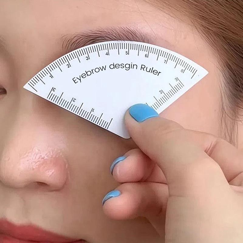 1/2/3Pc 눈썹 쉐이핑 룰러 스텐실 완벽한 눈썹 디자인을 위한 빠른 대칭 가이드 도구 초보자를 위한 메이크업 액세서리