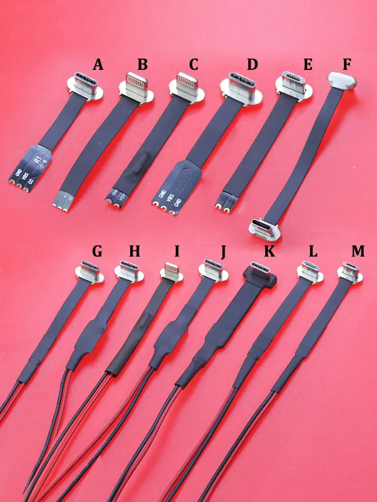 Description Picture 2 of itemMicro USB Type-C Connector FPC 2Pin 3Pin W/ Resistor R1 Soft Flat Cable Male Charging Cable Fast Charge Wire Extention For Phone