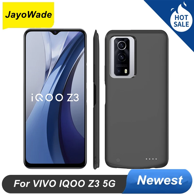 

JayoWade 6800 мАч для VIVO IQOO Z3 5G Аккумулятор Чехол IQOO Z3 чехол для телефона для VIVO IQOO Z3 зарядное устройство для батареи
