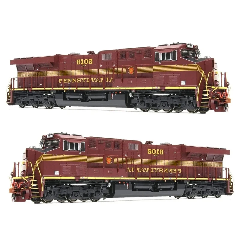 Train Model 1:87 HO Diesel Locomotive ES44AC NS 8102 Heritage PRR Dark Red Electric Toy Train